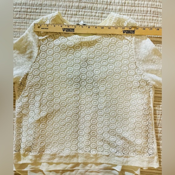 Lucky Brand Cream Lace Blouse - Picture 4 of 10